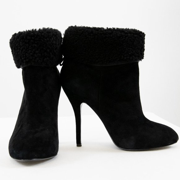Vivienne Westwood Anglomania 10 Suede Boots Black Leather New Covencore - Picture 1 of 14